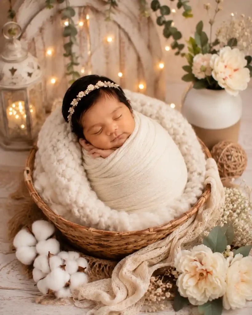 Authentic born baby moment